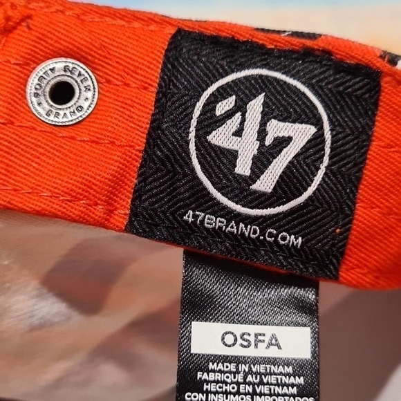 Cleveland Browns Adjustable Hat Cap‎ Zubaz 47 Brand NWT - Picture 6 of 8